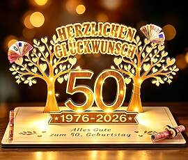 Giftota - 2026 Originelle Geldgeschenk zum 50.