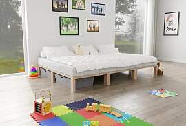 Gigapur G56 Massivholz-Bett 300x200 cm – Kiefer