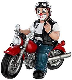 GILDE Clown Heavy Biker aus Kunstharz - Geschenk
