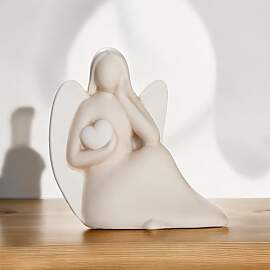 GILDE Deko Engel Figur mit Herz - Schutzengel