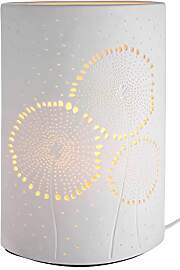 GILDE Deko Lampe Tischlame aus Porzellan - Ellipse 