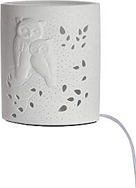 GILDE Lampe Eulenpaar - Tischlampe Dekolampe