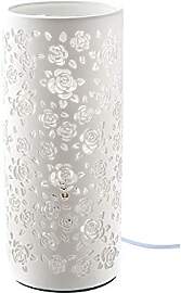 GILDE Lampe Tischlampe Dekolampe Rose - aus