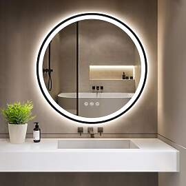 GIMBELEN LED Runder Badspiegel mit Beleuchtung, 3