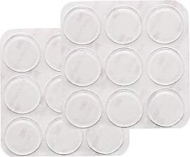 GINOYA 30mm Glasplatte Stoßstangen, 18pcs Silikon 