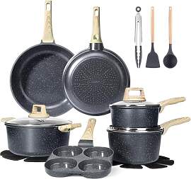 GiPP Topfset 17-teilig,Topf-und Pfannenset mit