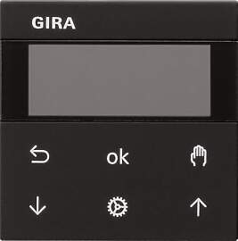 GIRA Jalousie u.Schaltuhr sw S3000 Display 5366005