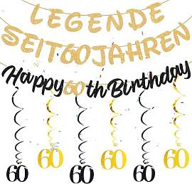 Girlande Geburtstag 60. Männer Frauen - 42
