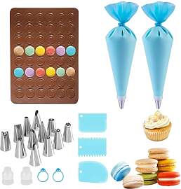 GIUSOBG 22 Stück Silikon Backmatte Macarons Groß 