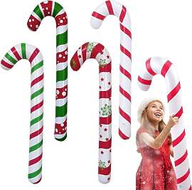GIUSOBG Zuckerstangen Weihnachtsdeko 4 Stück 90cm 