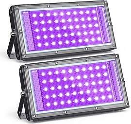 GKT 2pcs 50W Schwarzlicht Strahler,