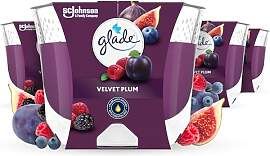 Glade Duft-Kerze im Glas, Velvet Plum, bis zu 30