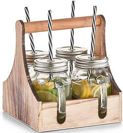 Gläser-Set ZELLER PRESENT, braun (transparent,