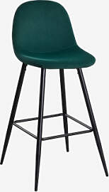 Glamm-hocker Aus Samt Grün Jungle & ↑75 Cm