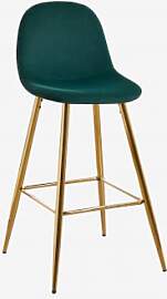 Glamm-hocker Aus Samt Grün Jungle & ↑75 Cm
