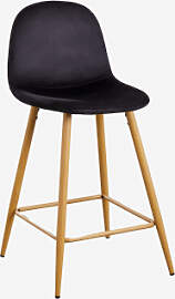 Glamm-hocker Aus Samt Schwarz & ↑65 Cm & 