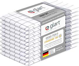 Glart 48KG2 Geschirrtücher 10er Set 50x70 cm grau 