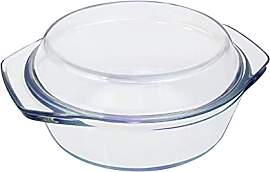 Glas Auflaufform mit Deckel, 1L 15cm Kleine