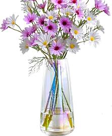 Glas-Blumenvase, dicke Glas-Mittelstücke, moderne 