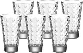 Glas LEONARDO "Trinkgläser Optic 200 ml 6er