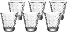 Glas LEONARDO "Trinkgläser Optic 215 ml 6er