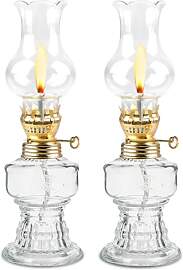 Glas Petroleumlampe für Innenräume, 2 Stück