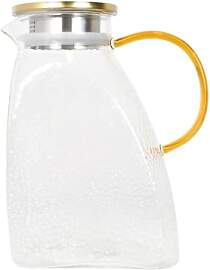 Glas Wasserkaraffe für Kühlschrank 1.8L,