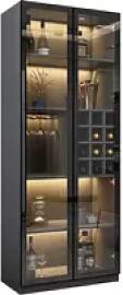 Glas-Weinschrank Modern Einfach Wohnzimmer Zuhause 