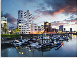 Glasbild ARTLAND "Düsseldorf