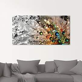 Glasbild ARTLAND "Farbenfrohe Natur",