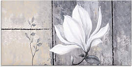 Glasbild ARTLAND "Klassische Magnolie",