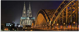 Glasbild ARTLAND "Kölner Dom mit