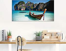 Glasbild ARTLAND "Maya Bay, Koh Phi Phi Leh,