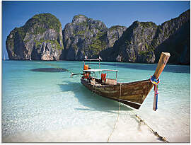 Glasbild ARTLAND "Maya Bay, Koh Phi Phi Leh,