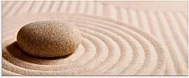 Glasbild ARTLAND "Mini Zen Garten -