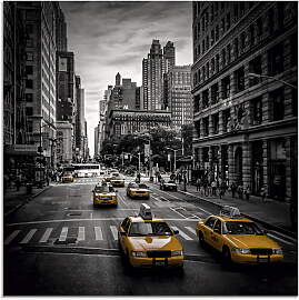 Glasbild ARTLAND "New York City Verkehr 5th