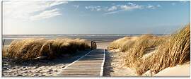 Glasbild ARTLAND "Nordseestrand auf Langeoog