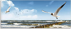 Glasbild ARTLAND "Ostsee", blau (farbe