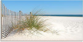 Glasbild ARTLAND "Schöne Sanddüne mit