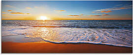 Glasbild ARTLAND "Sonnenuntergang und das