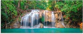 Glasbild ARTLAND "Wasserfall im Wald National 