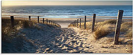 Glasbild ARTLAND "Weg zum Nordseestrand