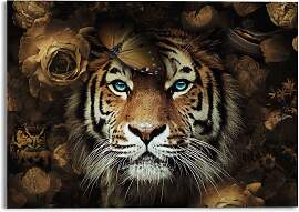 Glasbild REINDERS "Glasbild Tiger Tierreich - 