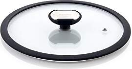 Glasdeckel mit Silikonrand 24 cm passend für