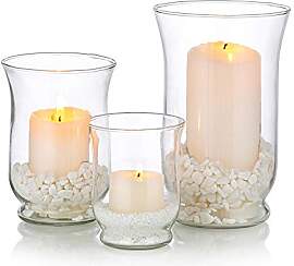 Glaskerzenhalter 1 Set (3 Stück) Hurricane