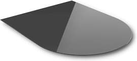 Glasplatte für Kaminofen 100 x 80 cm -
