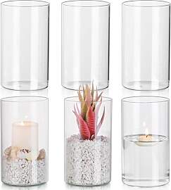 Glasseam Glaszylinder für Kerzen Windlicht Glas: