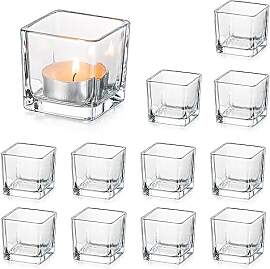 Glasseam Klar Teelichthalter Glas Satz von 12,