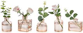 Glasseam Kleine Vase Glas für Home: 5 Stück