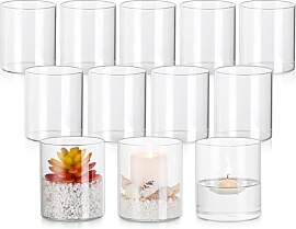 Glasseam Windlicht Glas Glaszylinder für Kerzen: